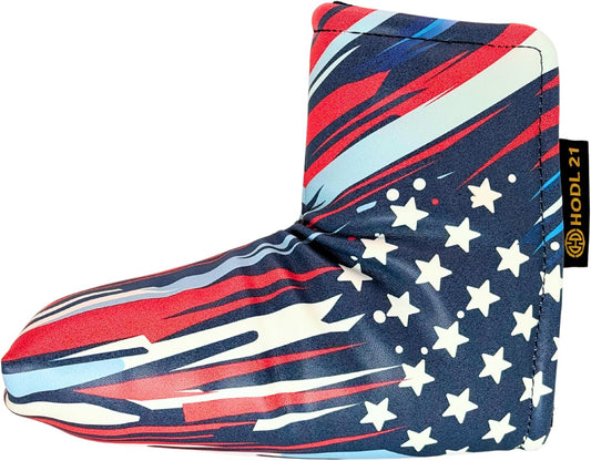 Stars & Stripes American Flag Golf Putter Cover - USA Flag Design, Fits Blade Putters, Waterproof & Protective Golf Club Cover, Stars and Stripes Design