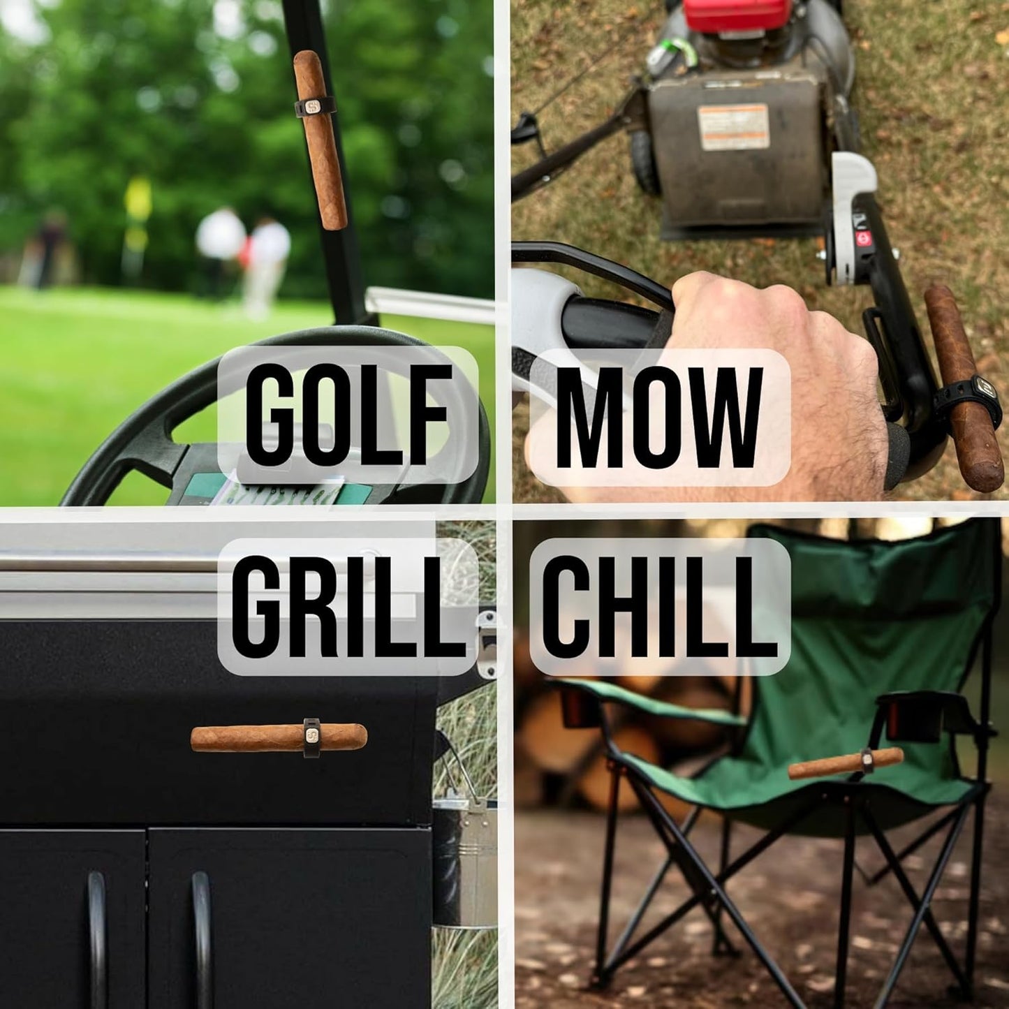 StogieStay Magnetic Holder - Portable Clip for Golf Carts & Accessories for Men - Premium Golf Gifts - Perfect for Fishing, Grilling, Camping & Sporting Events