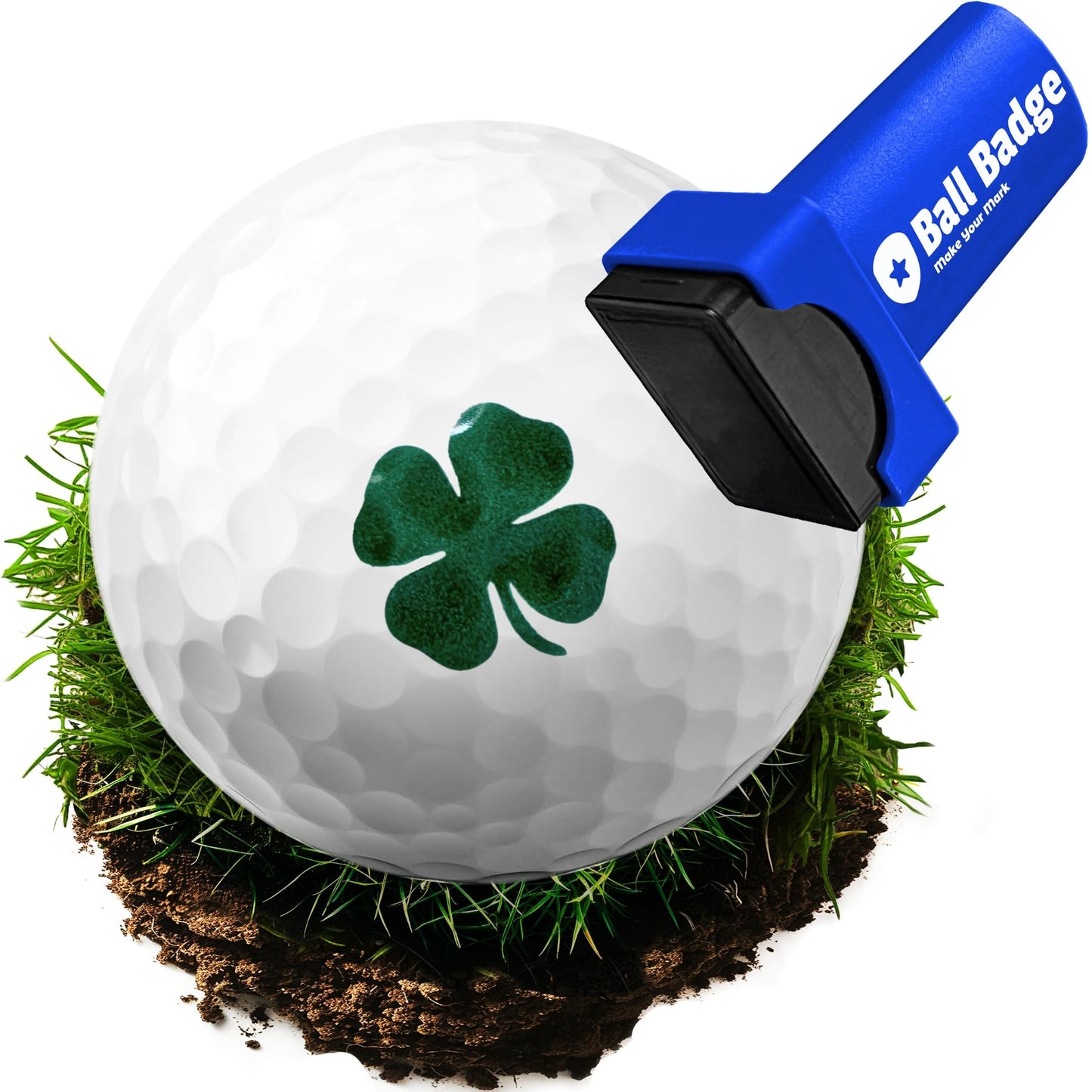 Ball Badge - Golf Ball Stamp, Self-Inking Golf Ball Stamper, Golf Ball Marker, Reusable Golf Ball Marking Tool to Identify Golf Balls, Reusable Ink Stamp - Icon Series