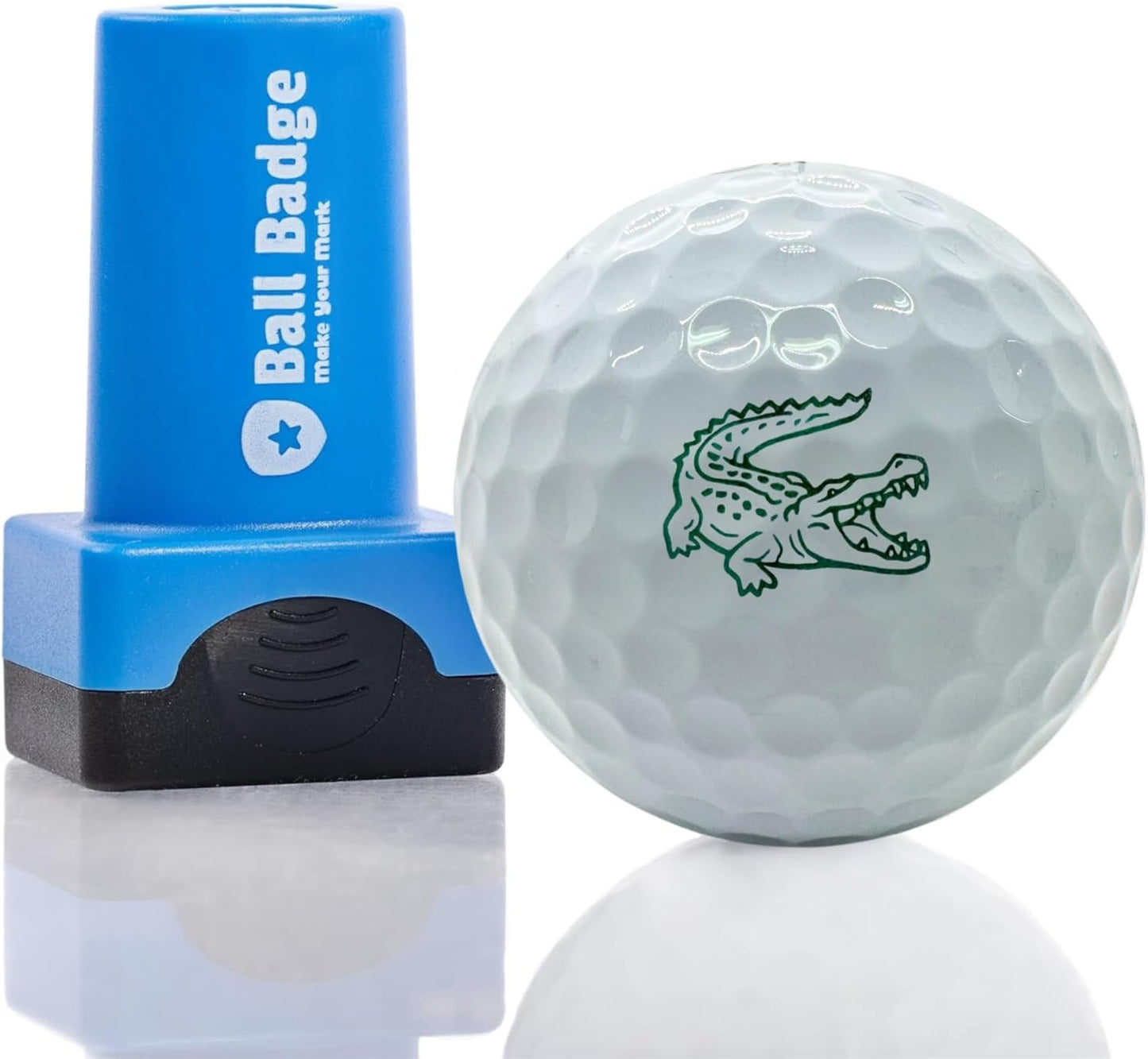 HODL 21 Ball Badge Golf Ball Stamp β Self-Inking Golf Marker, Quick-Dry & Waterproof β No Leaks, No Messy Refills β Durable, Reusable Golf Ball Stamper Golfing Gift & Accessory (Alligator)
