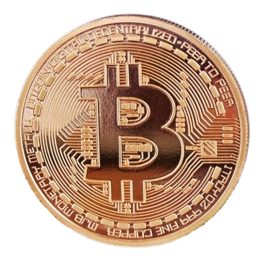 Collector's Edition Bitcoin Coin - Commemorative Cryptocurrency Collectible in Protective Acrylic Display Case - Perfect for Crypto Enthusiasts, Coin Collectors, and Gifts