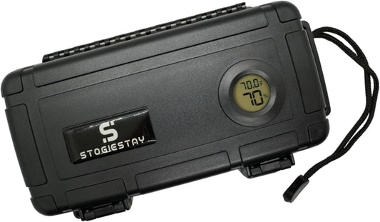HODL 21 StogieStay Travel Humidor with Digital Hygrometer – 5 Count | Portable Case, Airtight Waterproof Storage Humidor