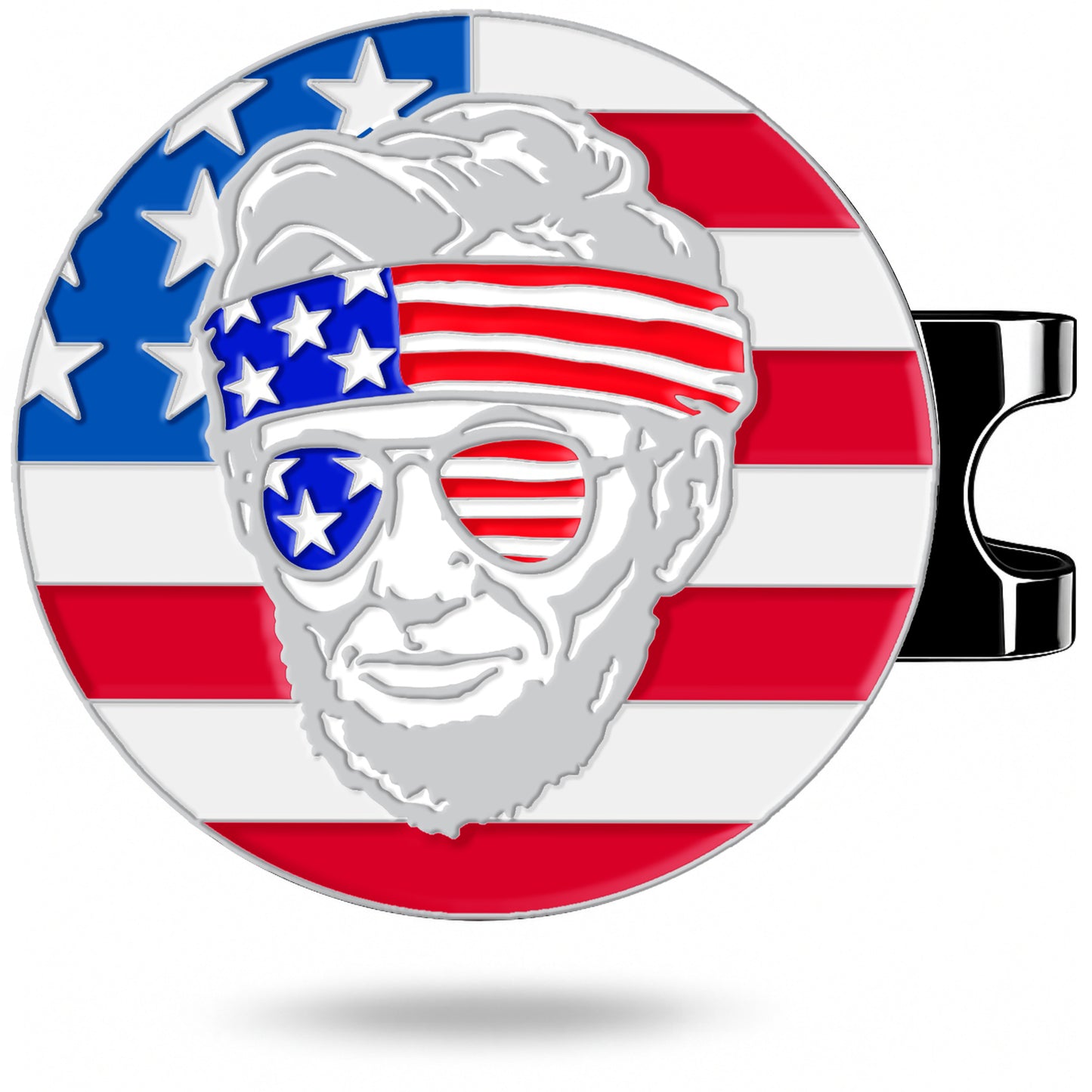 HODL 21 Golf Ball Marker and Hat Clip with Magnetic Attachment – Stylish Novelty Set Golf Gear – 1 Inch Diameter Markers with Strong Magnet - Hat Clip Marker