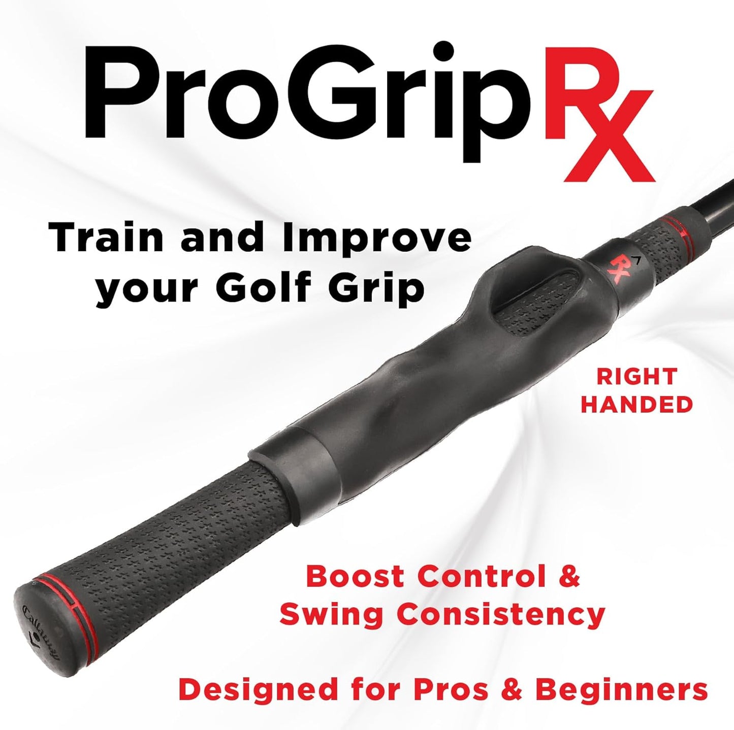 ProGrip Rx Golf Trainer – Portable Right-Handed Swing Aid for Muscle Memory, Grip Consistency & Control – Perfect Training Tool for Range & Daily Practice