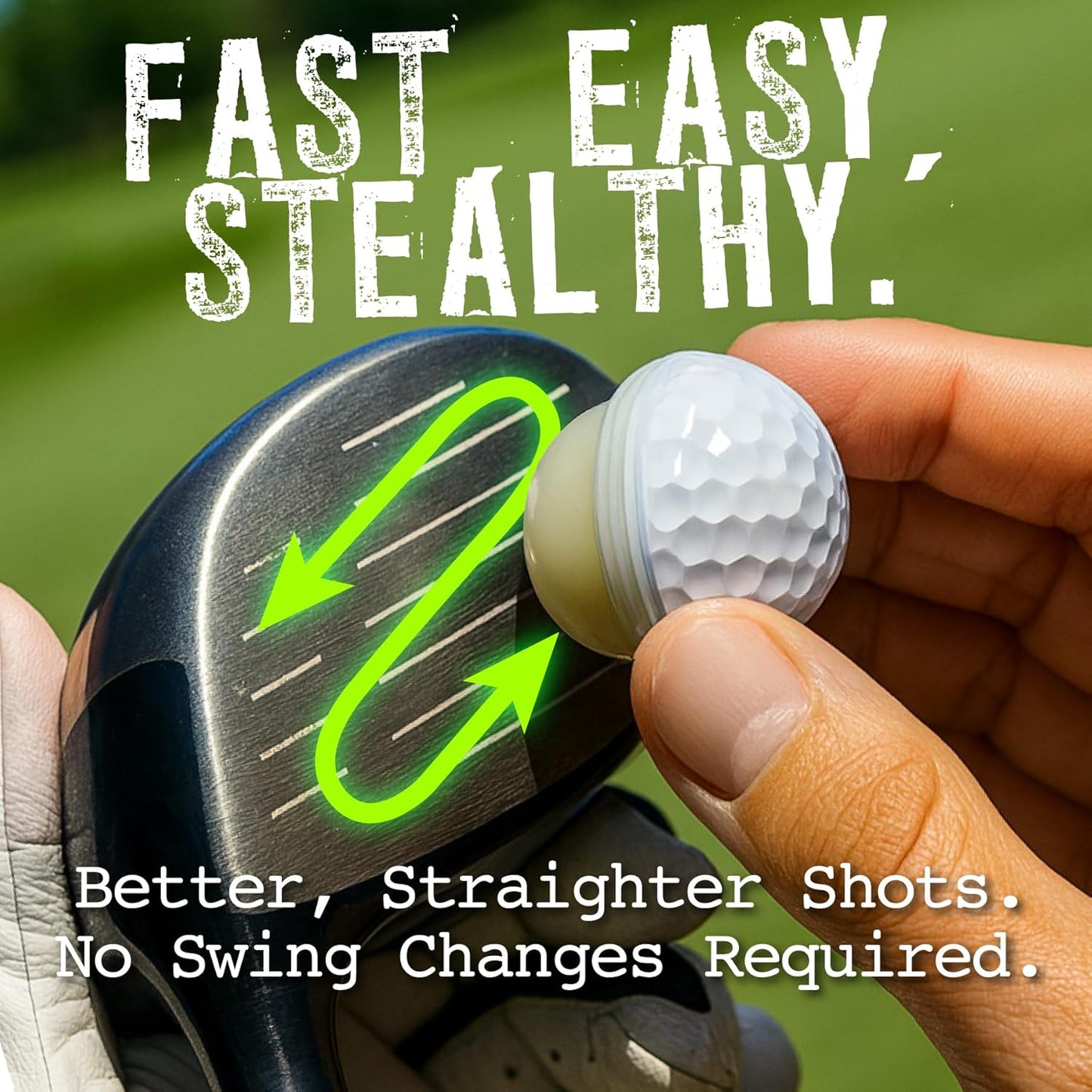 FlightFix Golf Ball Shaped Anti-Slice & Anti-Hook Compound – Flight Fix Reduces Side Spin for Straighter, Longer Shots – Increases Distance – Unique Golf Ball Packaging