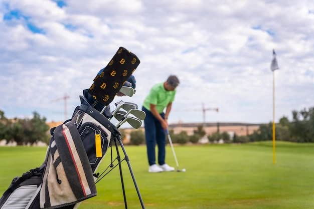 Golf Club Driver Headcover- Premium Bitcoin Barrel Style Golf Driver Head Covers - Protective Golf Driver Head Cover for up to 460 cc Driver Woods