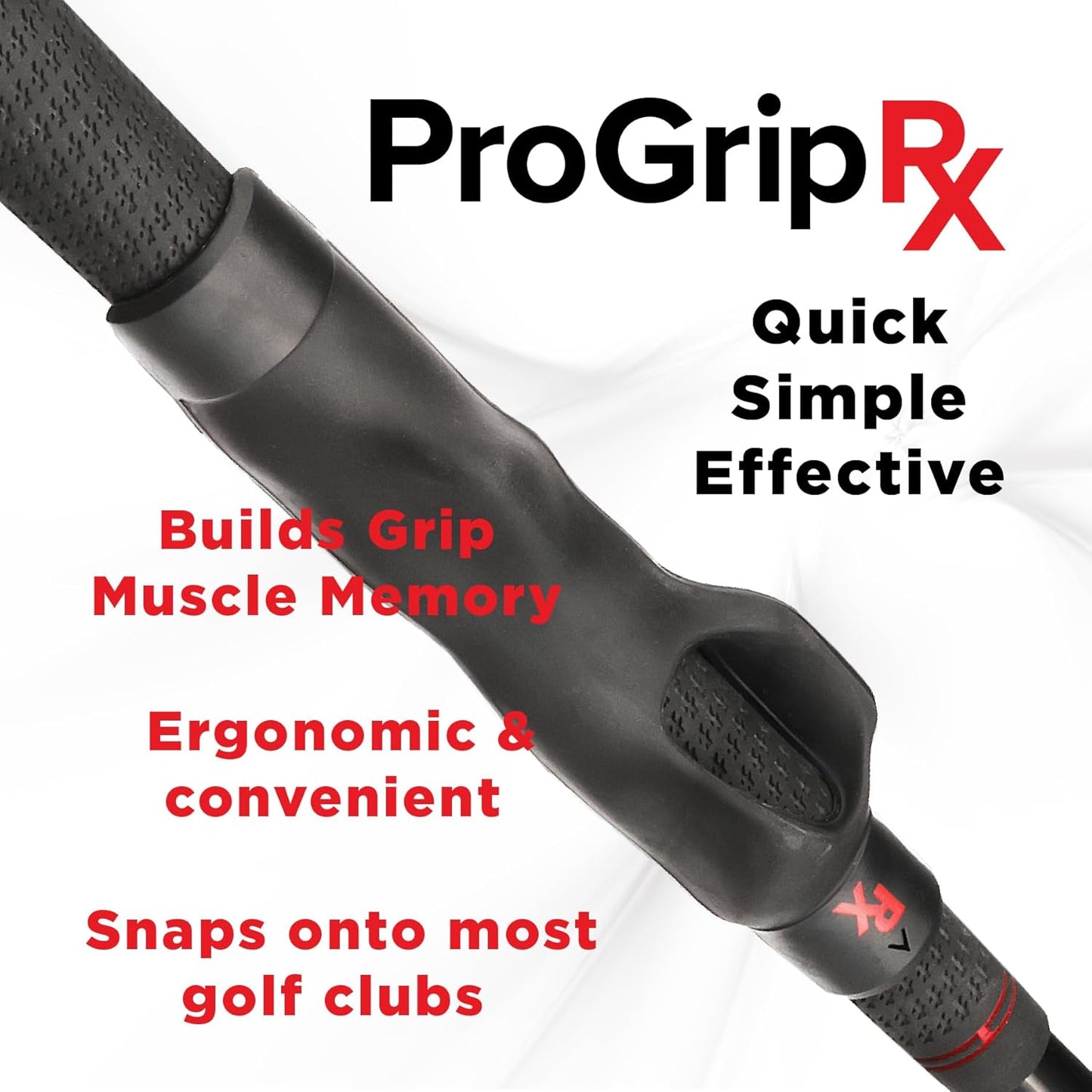 ProGrip Rx Golf Trainer – Portable Right-Handed Swing Aid for Muscle Memory, Grip Consistency & Control – Perfect Training Tool for Range & Daily Practice