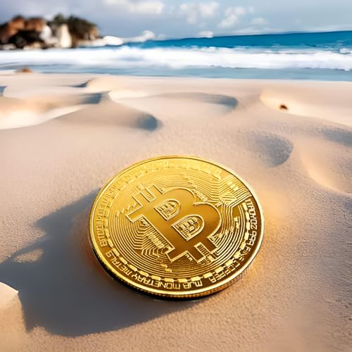 Collector's Edition Bitcoin Coin - Commemorative Cryptocurrency Collectible in Protective Acrylic Display Case - Perfect for Crypto Enthusiasts, Coin Collectors, and Gifts