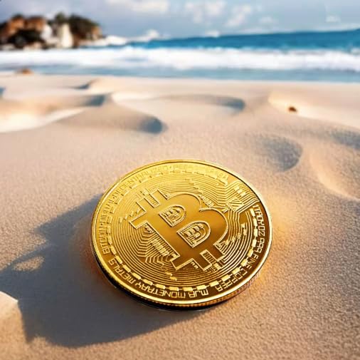 Collector's Edition Bitcoin Coin - Commemorative Cryptocurrency Collectible in Protective Acrylic Display Case - Perfect for Crypto Enthusiasts, Coin Collectors, and Gifts