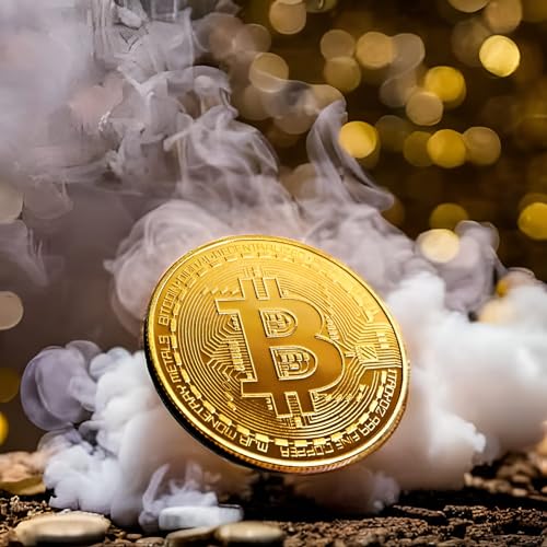 Collector's Edition Bitcoin Coin - Commemorative Cryptocurrency Collectible in Protective Acrylic Display Case - Perfect for Crypto Enthusiasts, Coin Collectors, and Gifts