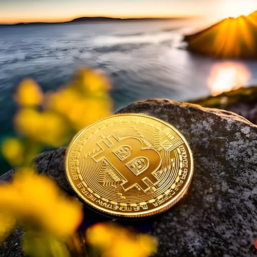 Collector's Edition Bitcoin Coin - Commemorative Cryptocurrency Collectible in Protective Acrylic Display Case - Perfect for Crypto Enthusiasts, Coin Collectors, and Gifts