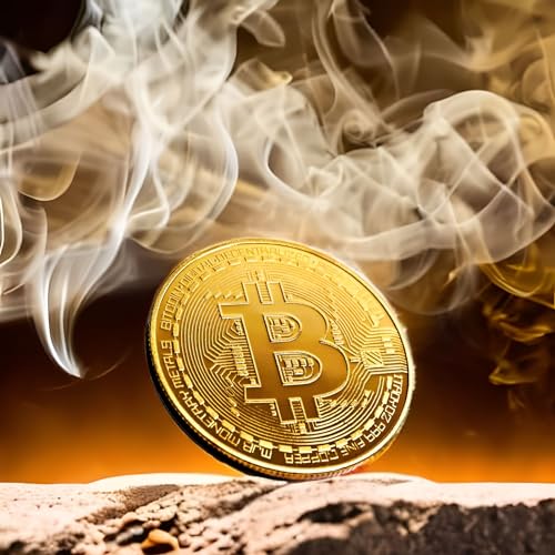 Collector's Edition Bitcoin Coin - Commemorative Cryptocurrency Collectible in Protective Acrylic Display Case - Perfect for Crypto Enthusiasts, Coin Collectors, and Gifts