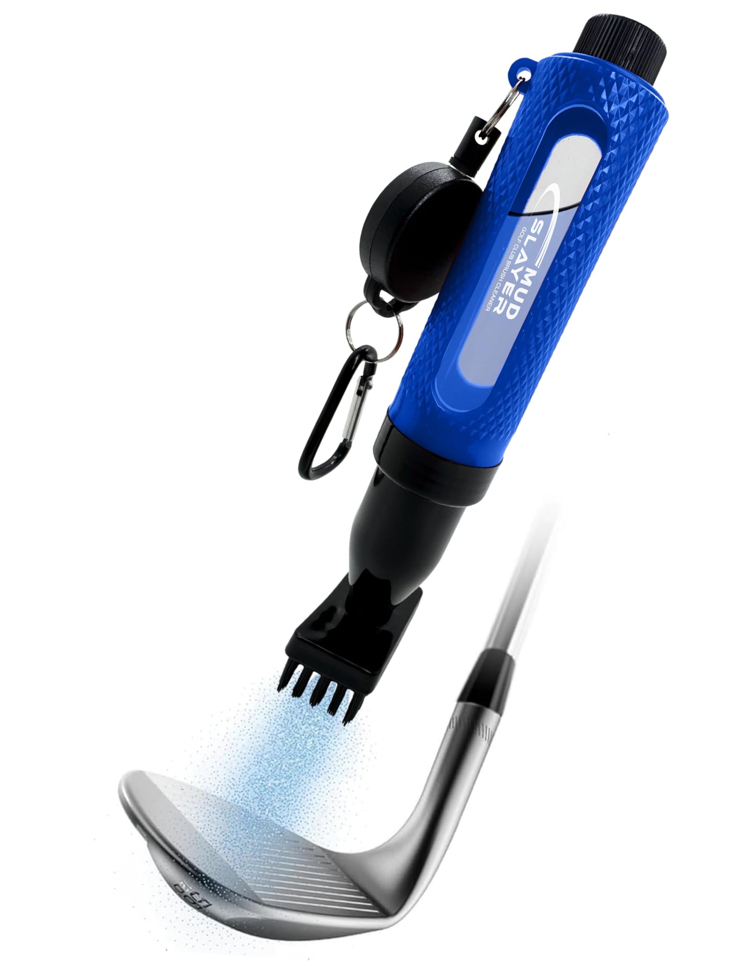 HODL 21 Mud Slayer Golf Club Cleaning Brush with Fine Mist Spray, Leak-Proof Viewing Window & Retractable Clip – Dual Bristle Head, Ergonomic Handle – Must-Have Golf Accessories for Men & Women