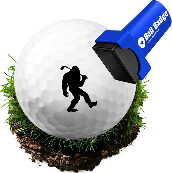 Ball Badge - Golf Ball Stamp, Self-Inking Golf Ball Stamper, Golf Ball Marker, Reusable Golf Ball Marking Tool to Identify Golf Balls, Reusable Ink Stamp - Icon Series
