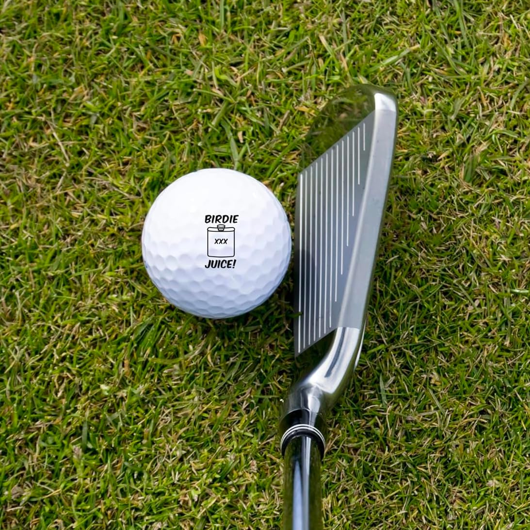 Ball Badge - Golf Ball Stamp, Self-Inking Golf Ball Stamper, Golf Ball Marker, Reusable Golf Ball Marking Tool to Identify Golf Balls - Reusable Ink Stamp for Golf Balls (Birdie Juice)
