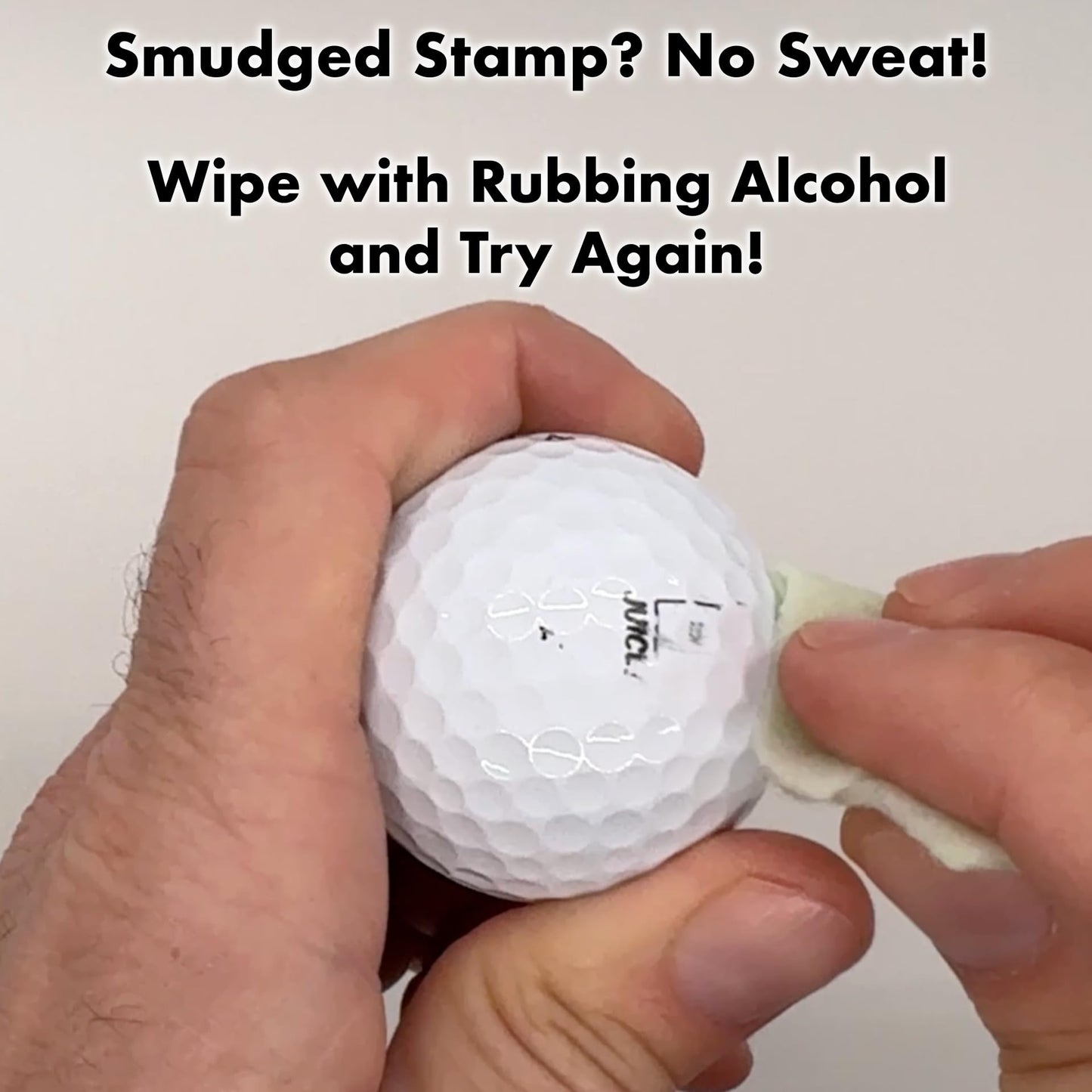 Ball Badge - Golf Ball Stamp, Self-Inking Golf Ball Stamper, Golf Ball Marker, Reusable Golf Ball Marking Tool to Identify Golf Balls - Reusable Ink Stamp for Golf Balls (Go Home Ball)