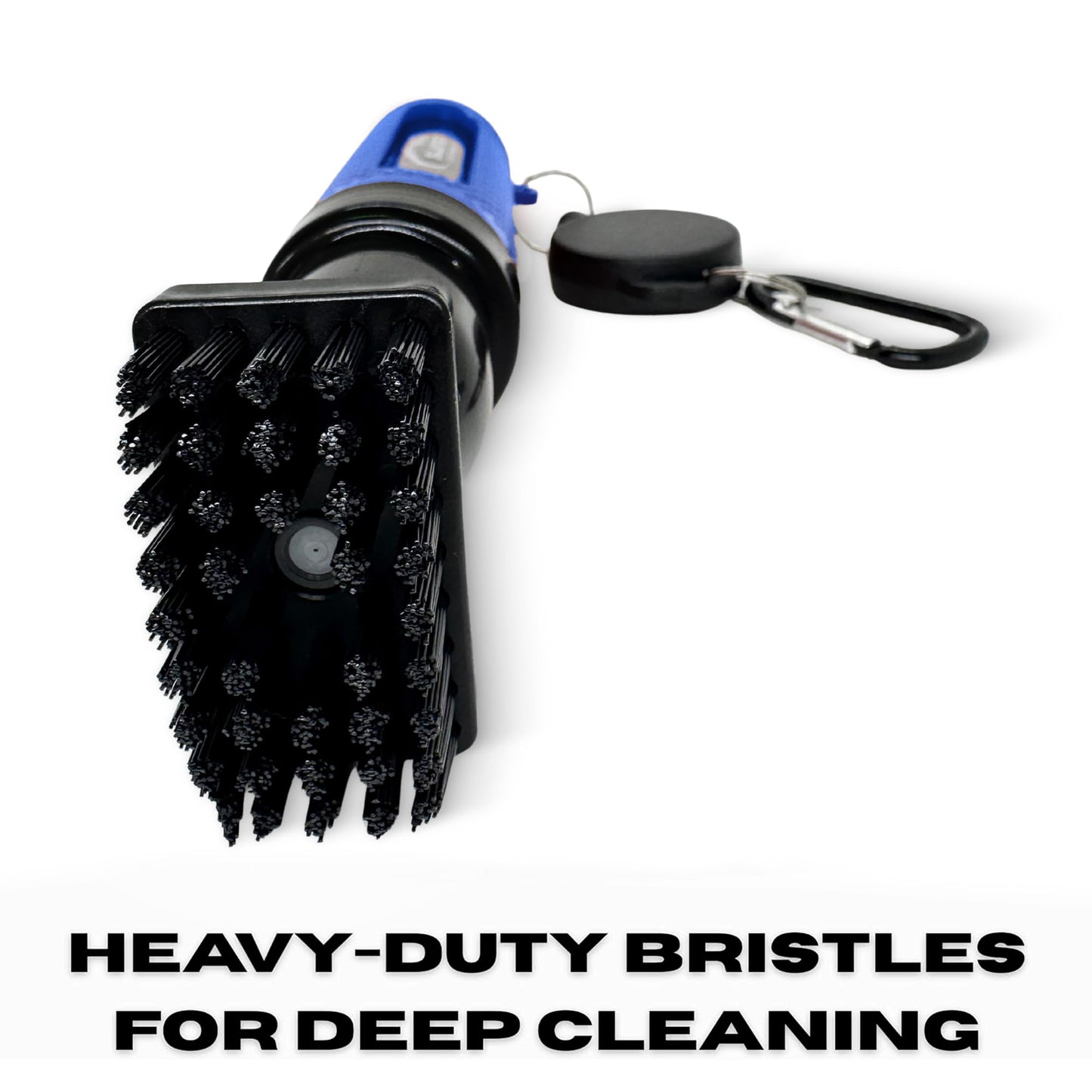 HODL 21 Mud Slayer Golf Club Cleaning Brush with Fine Mist Spray, Leak-Proof Viewing Window & Retractable Clip – Dual Bristle Head, Ergonomic Handle – Must-Have Golf Accessories for Men & Women