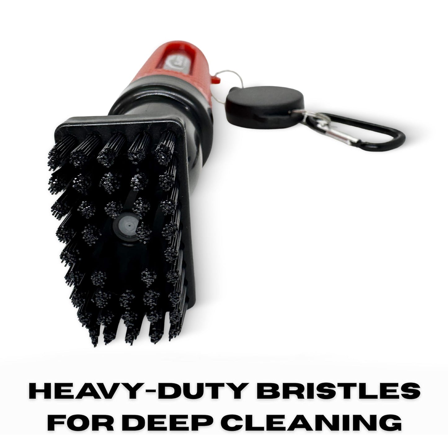 HODL 21 Mud Slayer Golf Club Cleaning Brush with Fine Mist Spray, Leak-Proof Viewing Window & Retractable Clip – Dual Bristle Head, Ergonomic Handle – Must-Have Golf Accessories for Men & Women