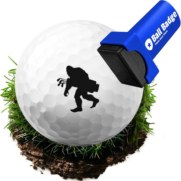 Ball Badge - Golf Ball Stamp, Self-Inking Golf Ball Stamper, Golf Ball Marker, Reusable Golf Ball Marking Tool to Identify Golf Balls, Reusable Ink Stamp - Icon Series