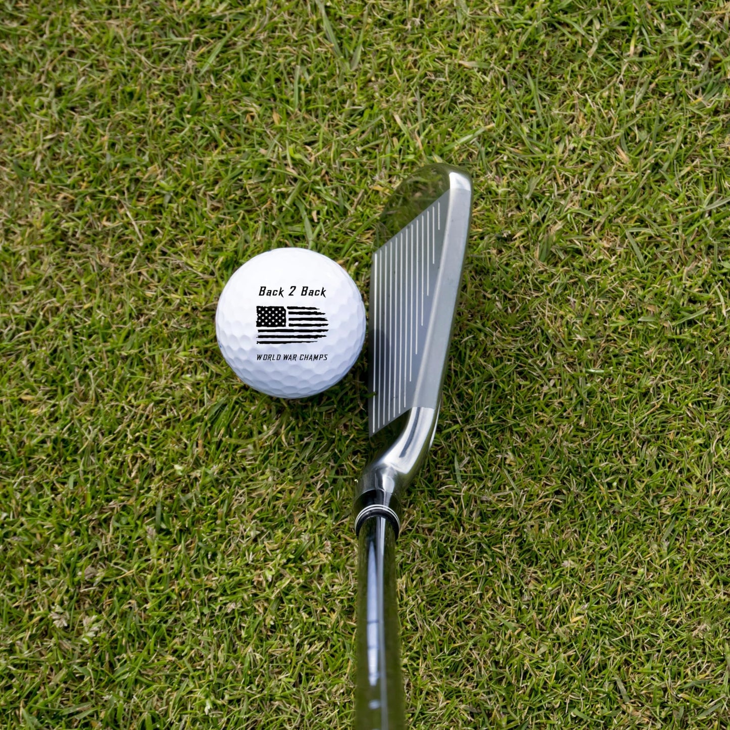 Ball Badge - Golf Ball Stamp, Self-Inking Golf Ball Stamper, Golf Ball Marker, Reusable Golf Ball Marking Tool to Identify Golf Balls - Reusable Ink Stamp for Golf Balls (Back to Back Champs)