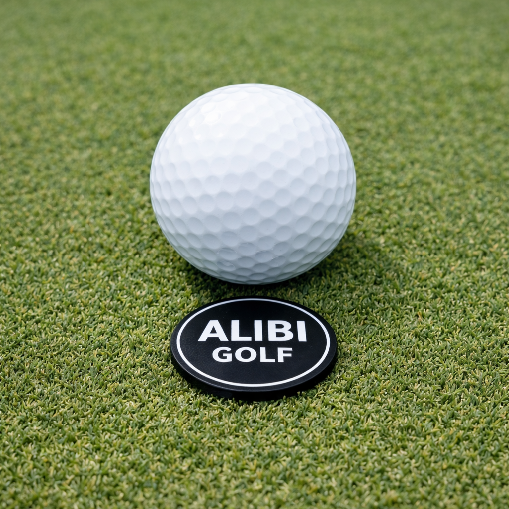 The Alibi Golf Ball Marker