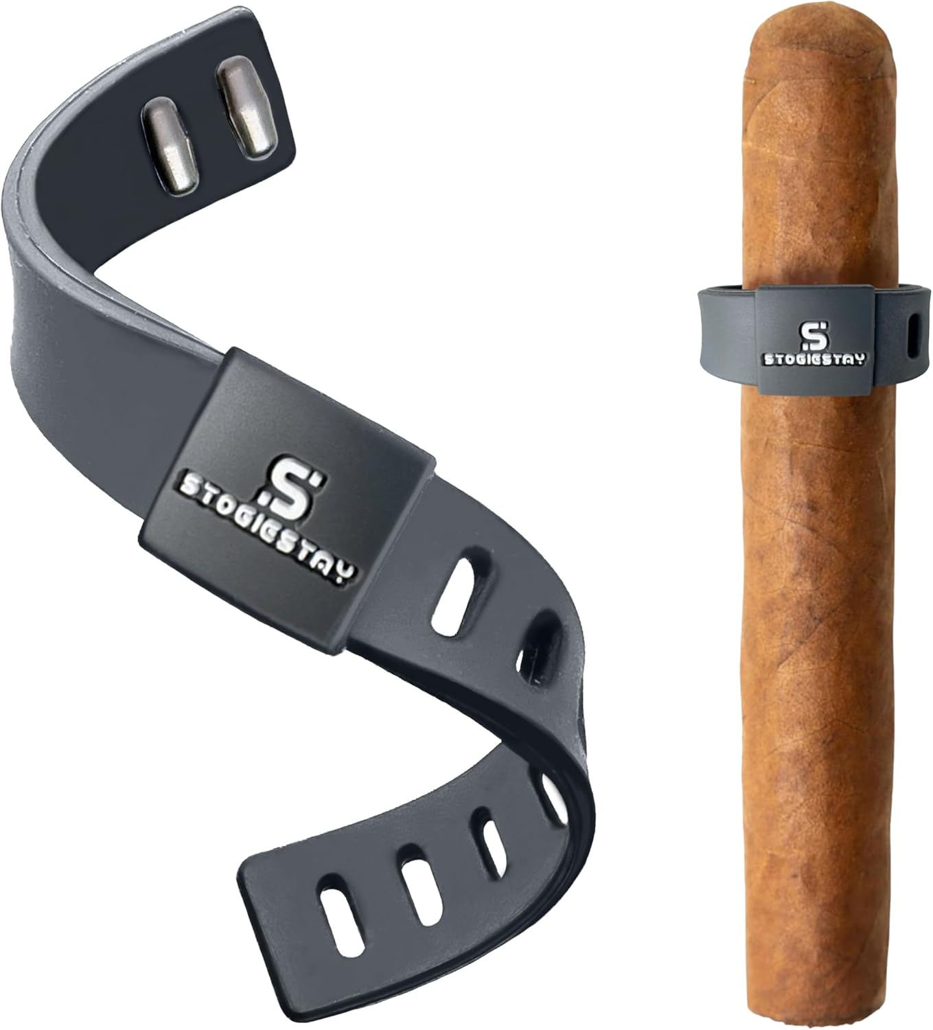 StogieStay Magnetic Holder - Portable Clip for Golf Carts & Accessories for Men - Premium Golf Gifts - Perfect for Fishing, Grilling, Camping & Sporting Events