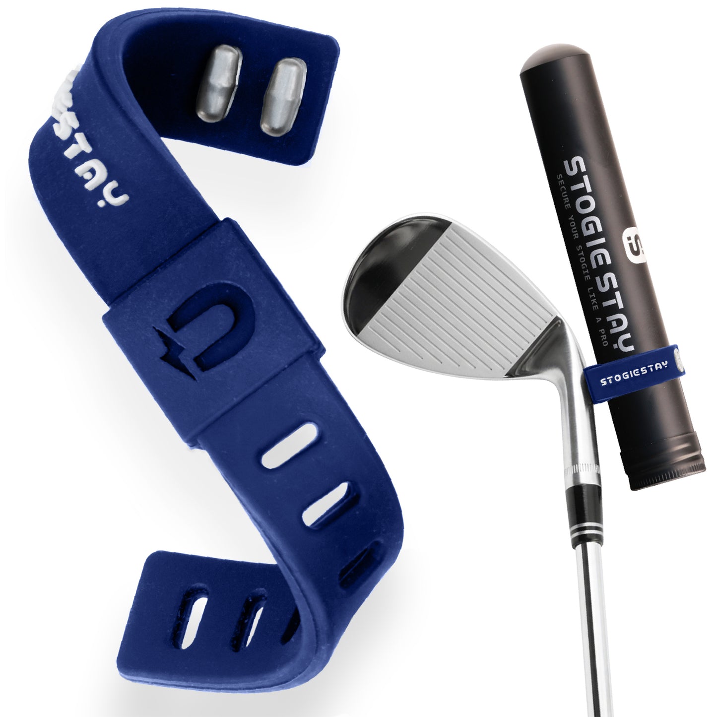 StogieStay Magnetic Stogie Holder - Portable Stogie Clip for Golf Carts & Accessories for Men - Premium Golf Gifts - Perfect for Fishing, Grilling, Camping & Sporting Events