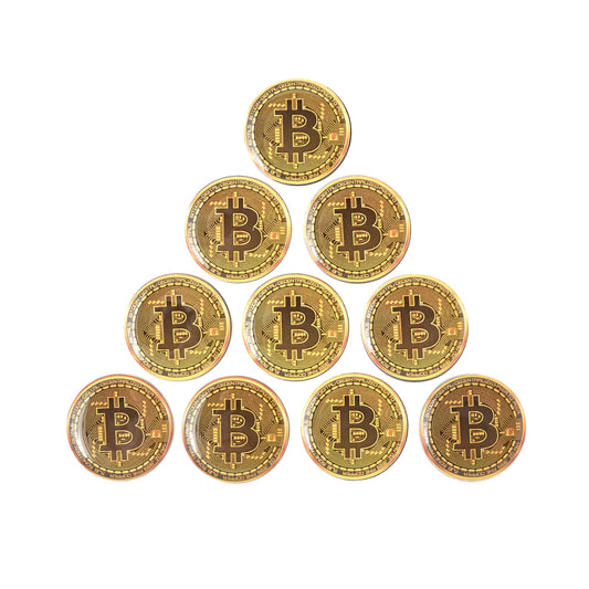Bitcoin Golf Ball Markers by HODL 21 - Value Pack of 10